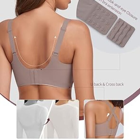 NEW ❤️ GAILIFE Seamless, Supportive, Molded Cups, Push-Up Bra in Taupe - Picture 7 of 9